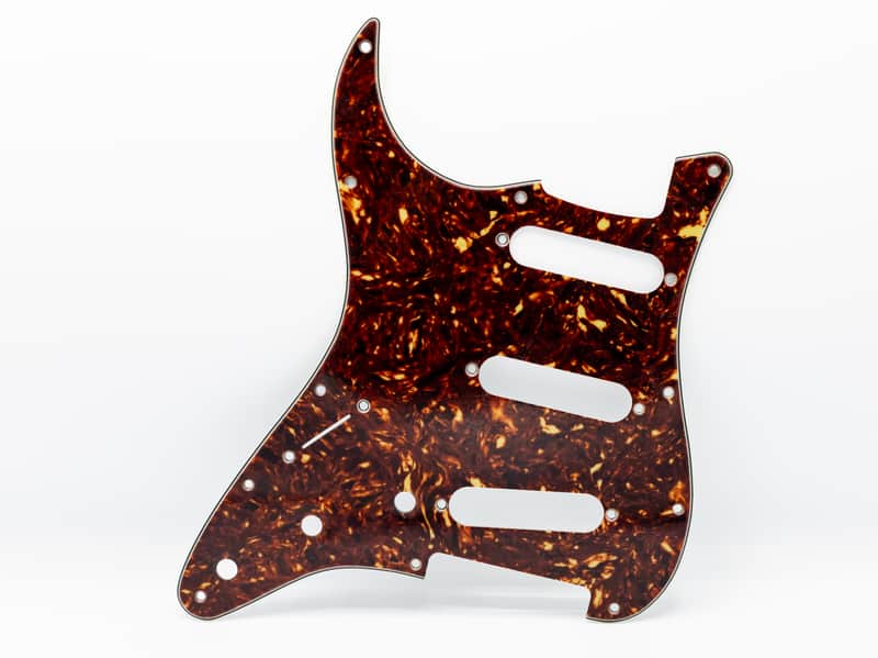 Stratocaster '62-Spec Left-Handed Nitrate Tortoise 11-Hole Pickguard for Fender USA image 1