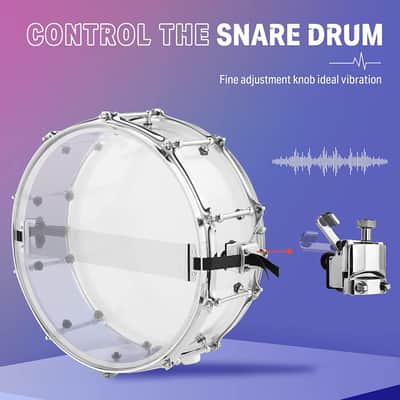 (Accept Offers) Donner DDS-1000 Crystal 22-inch 5-Drum Set for Adults Transparent+White image 8