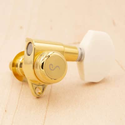Tone Ninja Genuine Polished Bone Large Tuner Buttons (6) fits Schaller, PRS Phase I/II tuners image 1