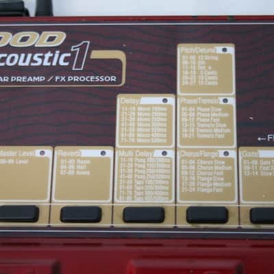 DOD Acoustic 1 Guitar Preamp/Effects Processor image 4