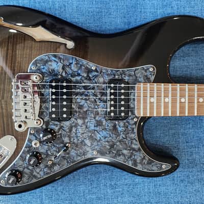G&L USA Custom Build Legacy HB2 Semi Hollow Body Flamed Maple with 2 Seymour Duncan Coil-Splitting Humbuckers 2014 - Flame image 20