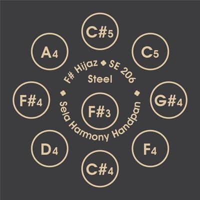 SELA SE 206 Harmony Handpan F# Hijaz image 6