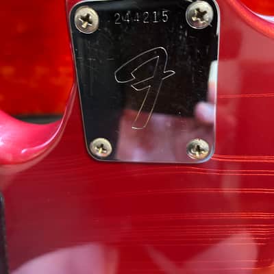 Fender Mustang Bass Competition Red (Matching Headstock) 1969 - Competition Red image 6