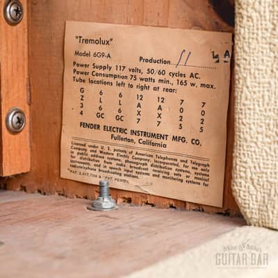 1962 Fender Tremolux Brown Panel Pre-CBS Blonde Piggyback Tube Amp 2x10 w/ Altec 425-8A image 14
