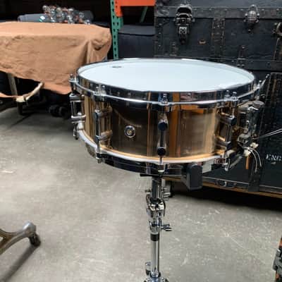 Clevelander 14" x 5" Solid Brass Snare Drum image 1