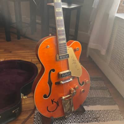 Gretsch G6120T-55 Vintage Select '55 Chet Atkins Hollow Body with Bigsby 2016 - Present - Vintage Orange Stain image 6