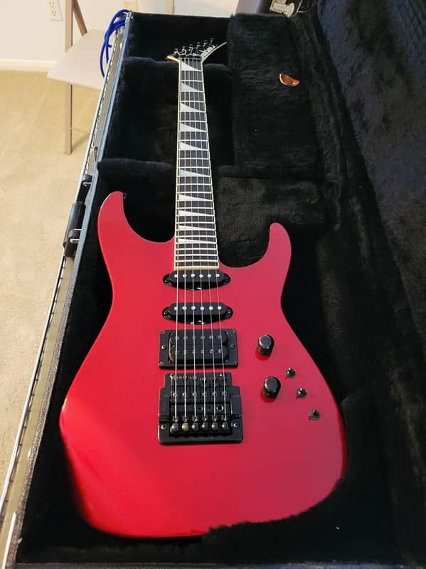VIDEO! San Dimas Jackson Soloist Custom 1986 Dark Red 1 owner near MINT original ohsc and docs image 1