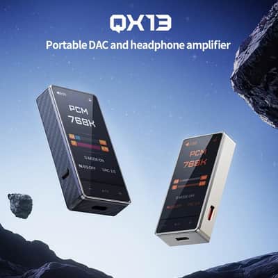 FiiO QX13 Portable DAC Amp, ES9027PRO 8-Ch DAC, 900mW×2, XMOS 16-Core, 10-Band EQ,Color Display (Titanium Gold) image 2