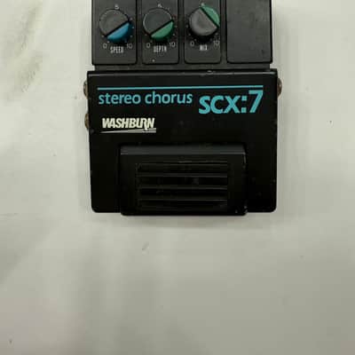 Washburn SCX:7 Stereo Chorus Analog Rare Vintage Guitar Effect Pedal + Box image 2