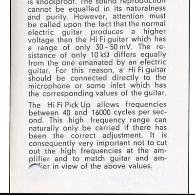 Hofner 4579 Hi Fi Guitar - Wooden Pickups - All Original - Clean player - 1969 image 13