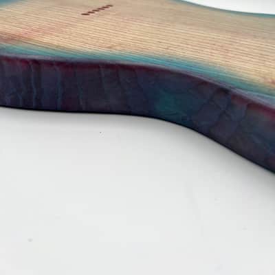 Warmtone Custom Guitars Telecaster “Mermaids Beach” Guitar Body 2 Piece Swamp Ash image 7