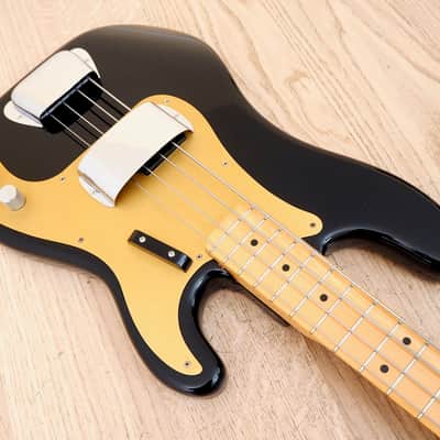 1983 Fender Precision Bass '57 Vintage Reissue Fullerton Black Over Fiesta Red 100% Original w/ohc image 10