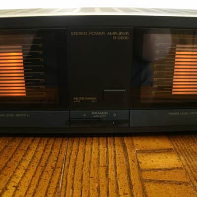 VINTAGE SANSUI B-3000 STEREO POWER AMP AMPLIFIER 120Wx2-METERS-FAN-TESTED image 3