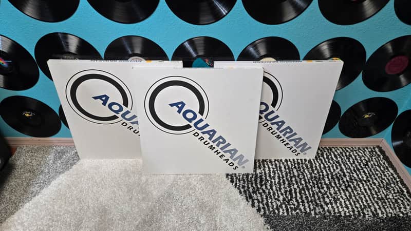 Assorted Aquarian 22" Modern Vintage Bass Drum Heads — 3-Pack