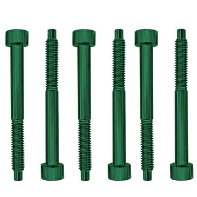 Genuine Floyd Rose FROSLSGNP Stainless Steel String Lock Screws, Green, Set of 6 image 2