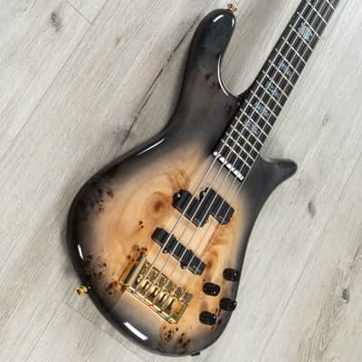 Spector Euro 5 CST Custom 5-String Bass, Ebony Fretboard, Natural Black Burst Gloss image 2