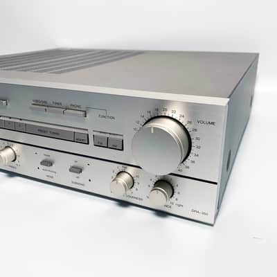Vintage Denon DRA-350 Solid State Tuner Amplifier Silver Stereo Receiver Amplifier 36 Watts image 6