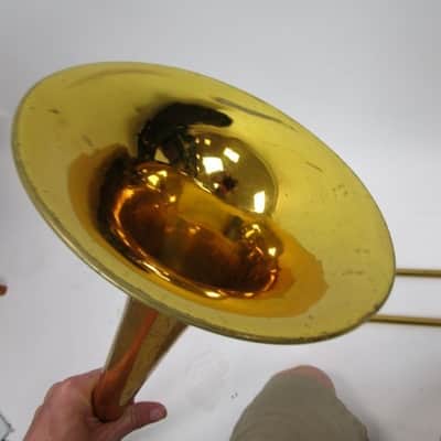 Accent Tenor Trombone Brass with case, Good Condition. image 7