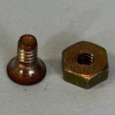 1950s Gibson Les Paul Standard ES Nickel Pickguard Bracket W/ Screw & Washer! P307 image 3