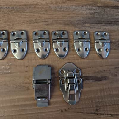 Unbranded Guitar Case Hinges And Latches Silver image 1