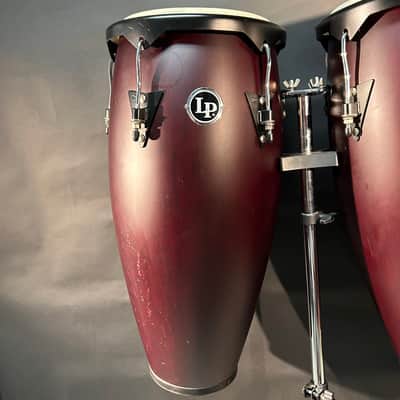 Latin Percussion LPA647-AW Aspire Series 11/12" Conga Set with Stand, Black Hardware 2010s - Natural image 2