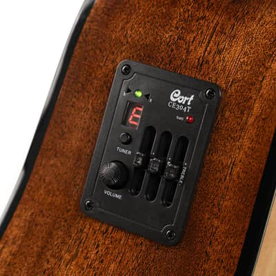 Cort Earth Series 60 Dreadnought Acoustic Electric Guitar 2020's - Natural Glossy image 3