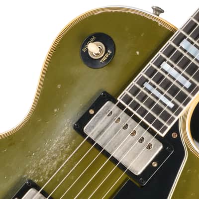 NEW! Gibson Custom 1968 Les Paul Custom Reissue - Olive Drab/Ebony Murphy Lab Heavy Aged - Authorized Dealer - Pre-Order image 7