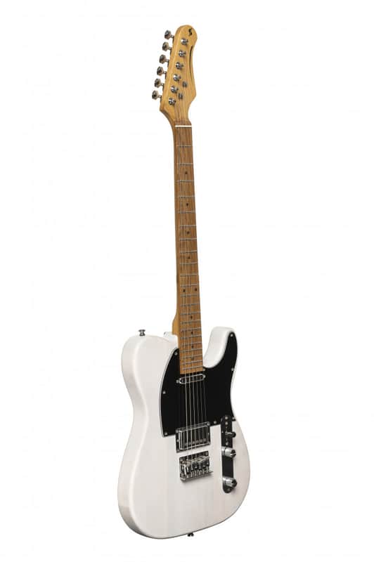Stagg SET-PLUS WHB Vintage T Series Solid Paulownia Body Bolt-on Maple Neck 6-String Electric Guitar image 1