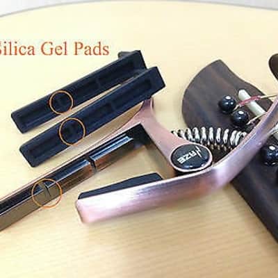 Haze DC06 Top Grade Zinc Alloy Acoustic/Classical Guitar Capo,Bronze+3 Free Picks image 3