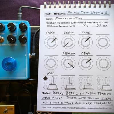 The Tone Ledger - Keep Track of Your Amp and Pedal Tones Worry-Free (Great Gift for Guitar, Bass, Keyboard Users) image 1