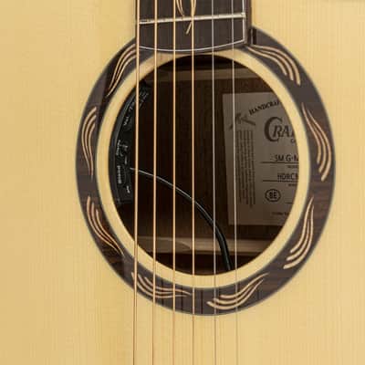 Crafter SM G-MAHO CE Anniversary MAHO Series Grand Auditorium Cutaway Salmon Inlay Design Solid Spruce Top Mahogany Neck 6-String Acoustic-Electric Guitar w/Gig Bag image 4