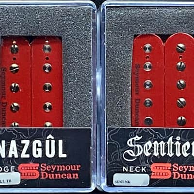 Seymour Duncan Nazgul Bridge & Sentient Red Trembucker Pickup Set - Red image 2