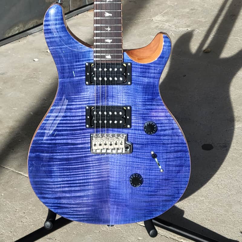 Used 2023 PRS SE Custom 24 Faded Blue with PRS Gig Bag image 1
