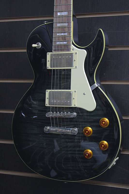 Cort  CR250 TBK Trans Black Beauty Standard Les Paul image 1