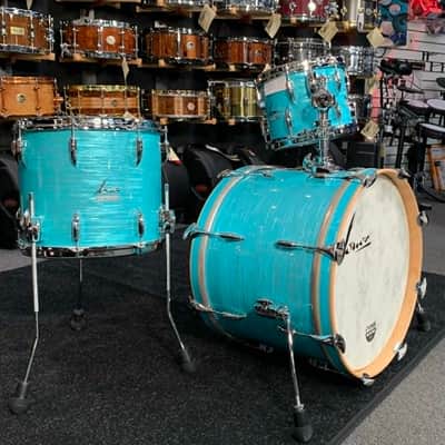 ~WOW!~ SONOR Vintage Series 3-Piece 10/14/20 Benny Greb Style Drum Kit Set in California Blue image 2