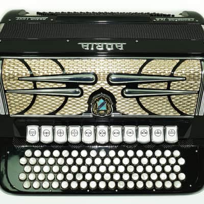 Adria Cromaton IV.A Grand Luxe 5 Row Button Accordion 120 Bass, made in Italy, Cassotto, C Griff, includes Straps and Hard Case, 2715 image 7