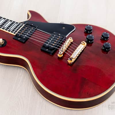1975 Gibson Les Paul Custom Vintage Guitar Cherry w/ T Tops, Case image 9