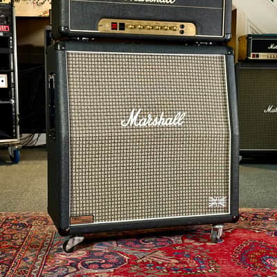 Marshall 1960AV Vintage 280-Watt 4x12" Angled Guitar Speaker Cabinet 2011 w/UK V30’s - Black image 3