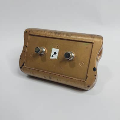 Gold Painted Fender 2-Button Footswitch with 1/4" Jack image 1