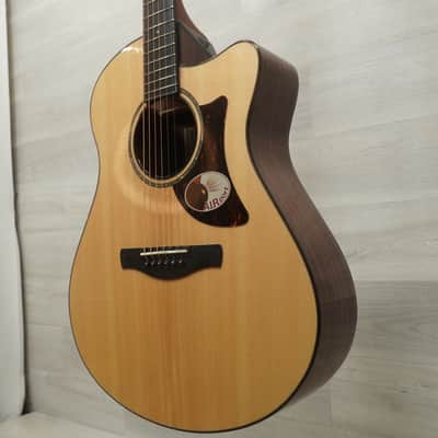Used Ibanez AAM300CE Advanced Auditorium Solid Top Acoustic Guitar Natural image 14