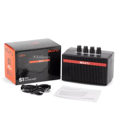 Caline Scuru S1 G Mini Guitar Amplifier Amp Speaker 5W Headphone Out USB Rechargeable Power Cable image 6