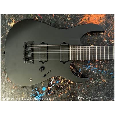 Ibanez RGIXL7-BKF Iron Label Black Flat image 1