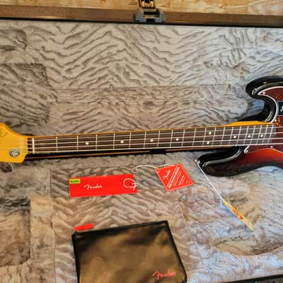 2025 Fender American Pro II Jazz Electric Bass 3 Tone Sunburst with Fender HSC image 22