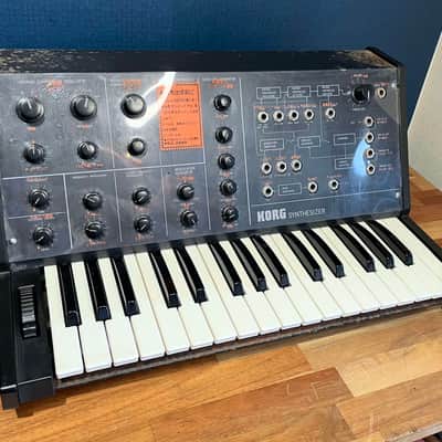 Korg MS-10 Fantastic Monophonic Semi-Modular Synthesizer w/ Very Rare Overlay