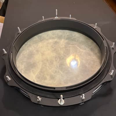 Hooplug 14" ABS Snare Hoop Ring (black) w/EXTRA RIM, BOLTS, & HEAD-NEAR MINT image 22
