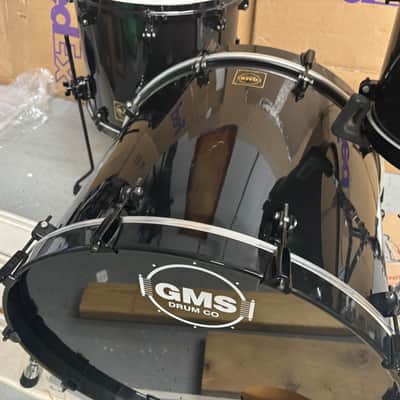 GMS Custom Black SE Drum Set 22-13-16 image 4