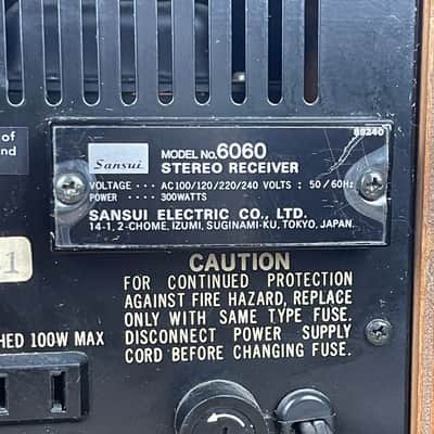 Sansui 6060 Vintage stereo receiver 1975-1976 image 10