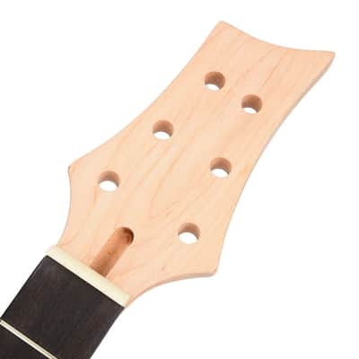 Electric Guitar Neck, 22 Frets Solid Wood Blackwood Fingerboard Replacement Guitar Neck for Guitar Repair Customization Beginners Professionals Musicians image 5