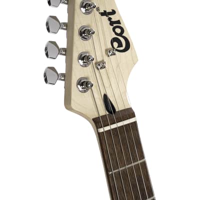 Cort G110OPSB G Series Double Cutaway Electric Guitar - Open Pore Sunburst image 3