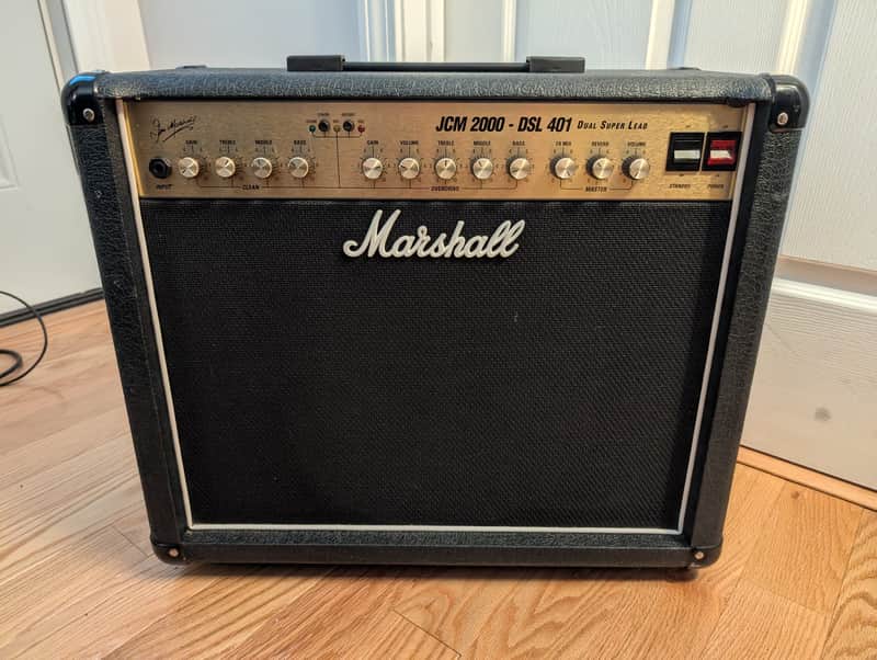 Marshall JCM 2000 DSL 401 Dual Super Lead 2-Channel 40-Watt 1x12" Guitar Combo 2000s - Black image 1